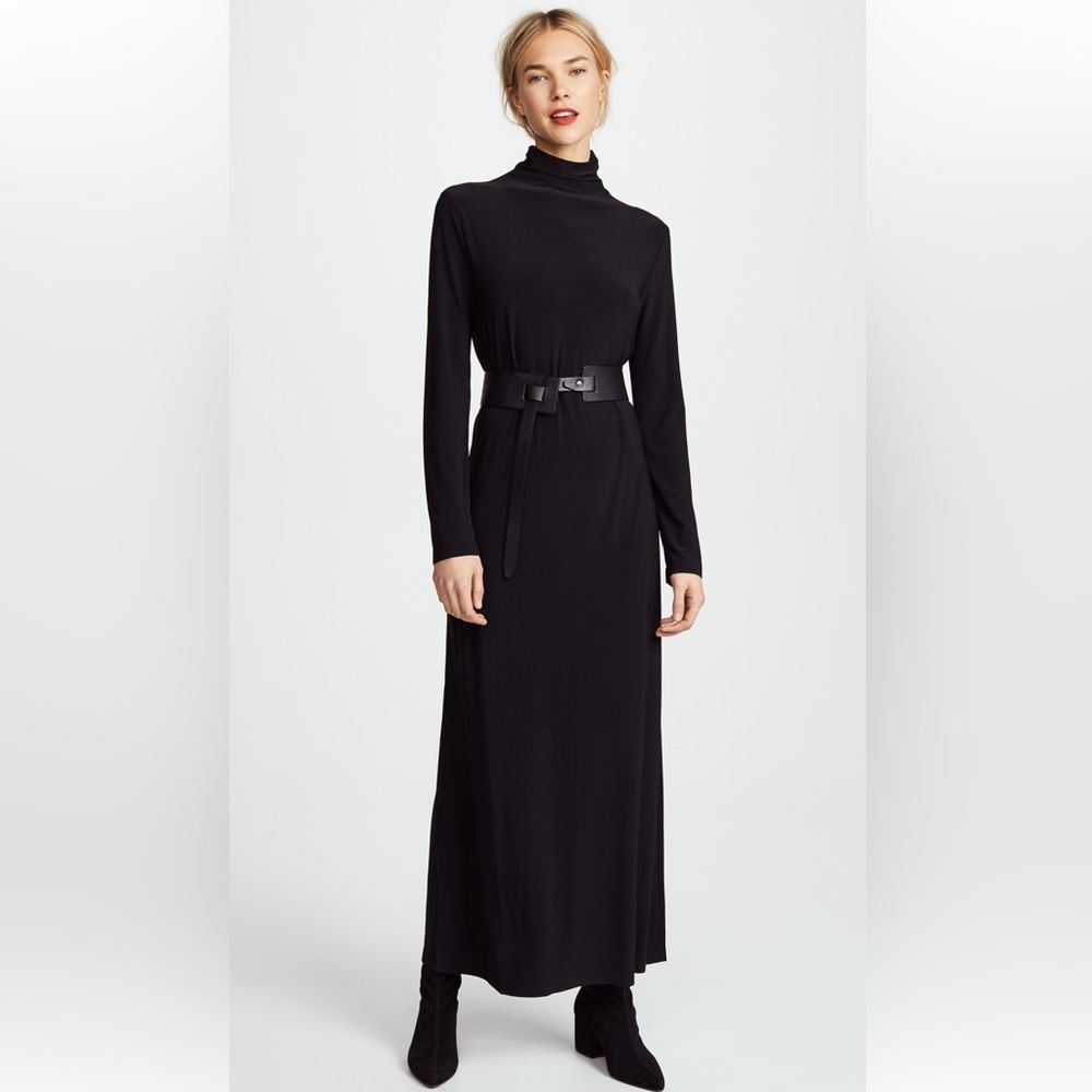 Black Maxi Turtleneck Dress Size Large